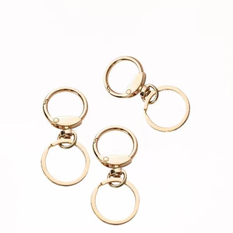 Trình kích hoạt O-Ring có thể mở Snap Carabiner Spring Ring Round Ring Wallet Keychain Keychain